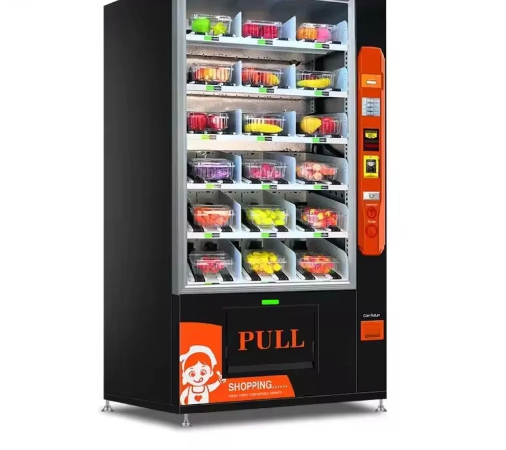 Snack Vending Machine Combo Credit Card Reader Bill Acceptor Security Lock LED