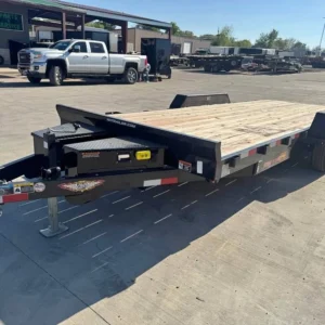 2025 H&H Trailers 82x20 OPEN CAR HAULER POWER TILT Equipment Trailer