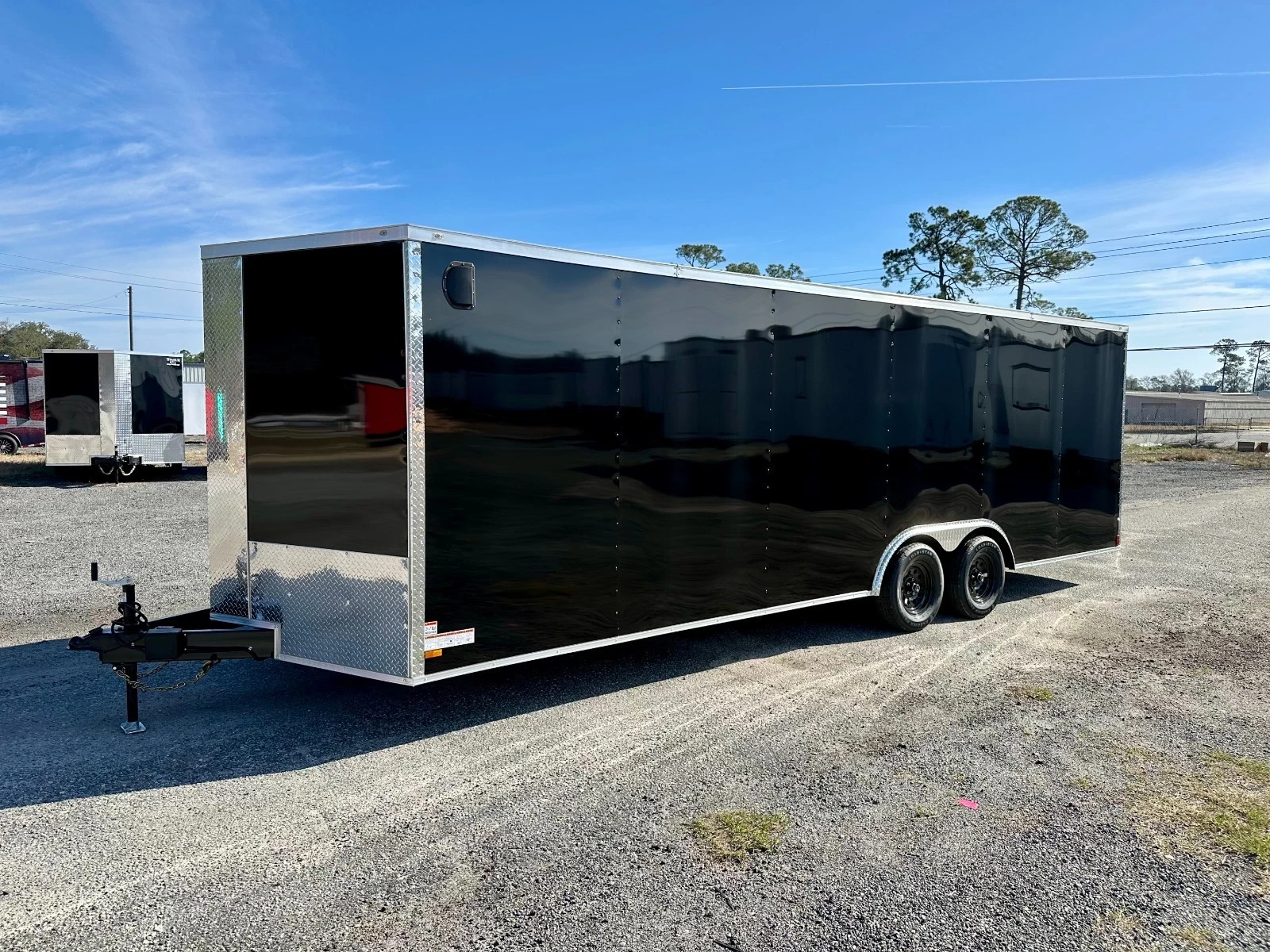 NEW 8.5X24 V-NOSE ENCLOSED CAR HAULER TRAILER .080 EXTERIOR METAL 8.5x24 - Image 7