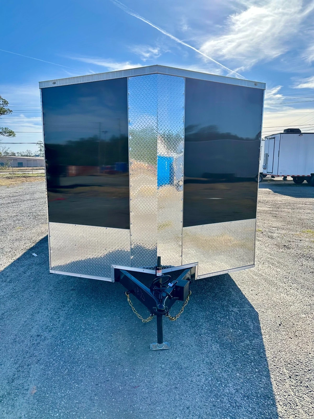NEW 8.5X24 V-NOSE ENCLOSED CAR HAULER TRAILER .080 EXTERIOR METAL 8.5x24 - Image 3