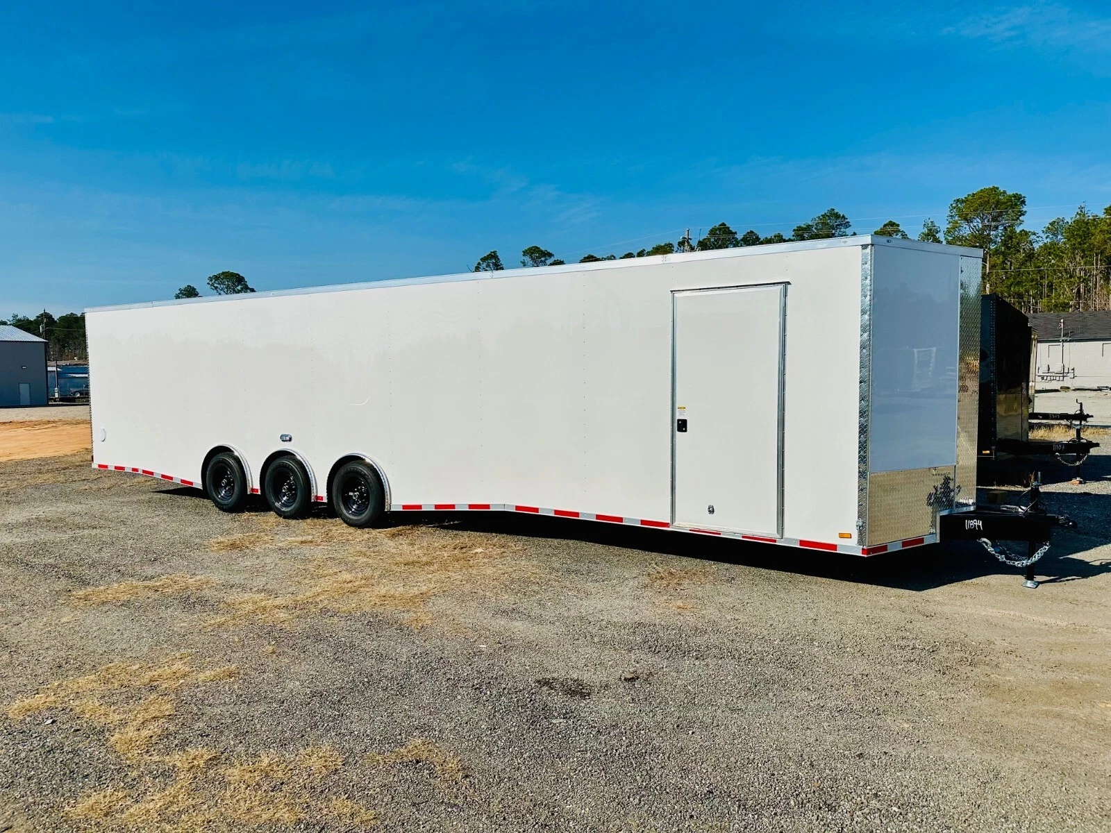 NEW 8.5X36 ENCLOSED CAR HAULER CARGO TRAILER 7K TORSION SPREAD AXLES .080 METAL
