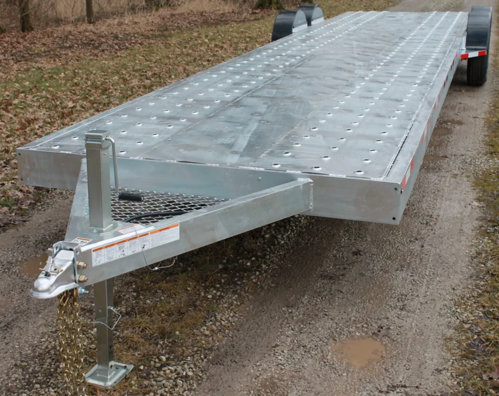 NEW_2026_35 ft_HOT DIP GALVANIZED 2 Car Open Hauler Trailer flatbed 14,000 LBS