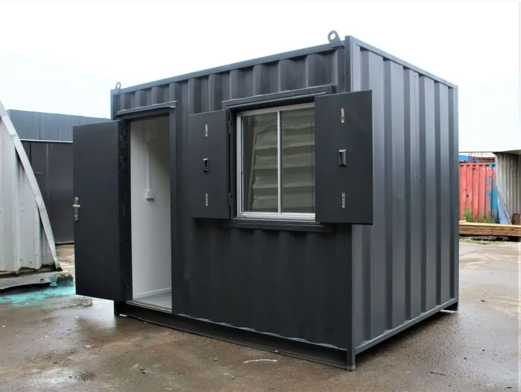 10ft x 8ft Custom Shipping Container Office | Portable Corten Steel Office | Insulated & Weather-Resistant