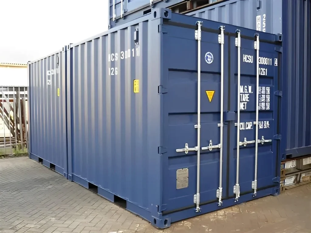 10ft x 8ft One Trip Blue Shipping Container | Heavy-Duty Cor-Ten Steel | ISO & CSC Certified Storage Unit