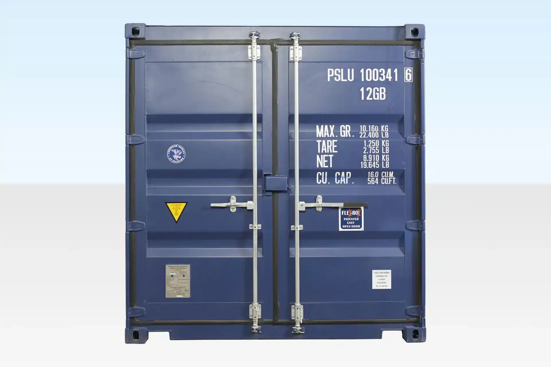 10ft x 8ft One Trip Blue Shipping Container | Heavy-Duty Cor-Ten Steel | ISO & CSC Certified Storage Unit - Image 4