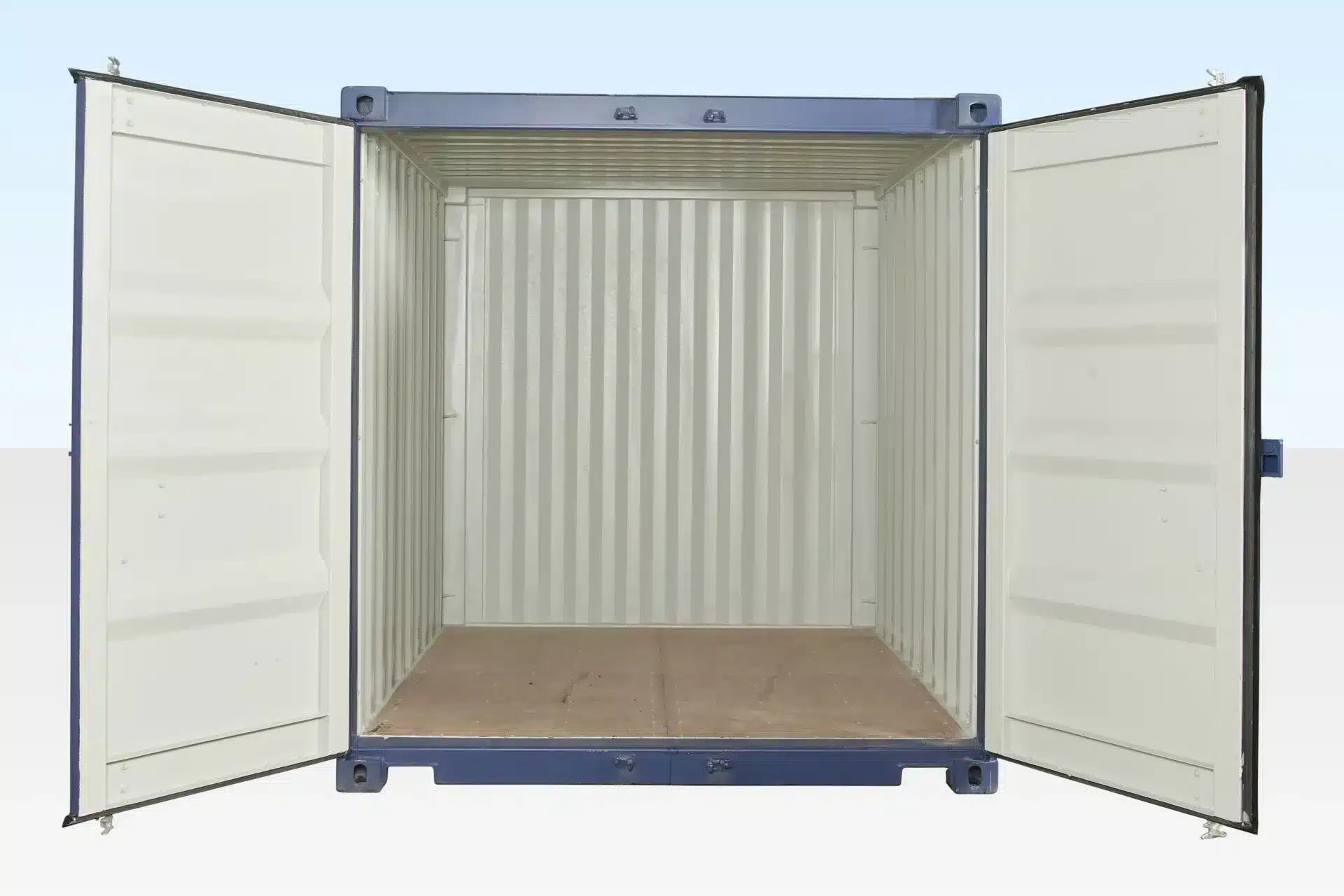 10ft x 8ft One Trip Blue Shipping Container | Heavy-Duty Cor-Ten Steel | ISO & CSC Certified Storage Unit - Image 5