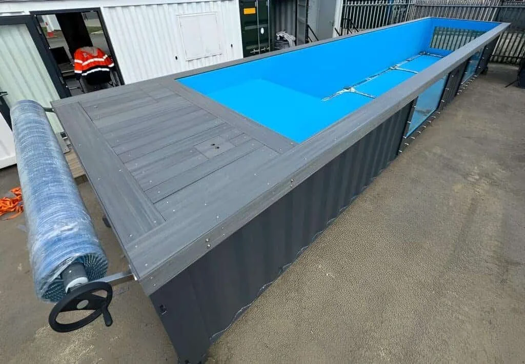 12M / 40ft Portable Container Swimming Pool | Luxury Outdoor Pool with Heating, Filtration & LED Lighting