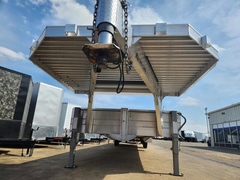 Used 2019 Alum-Line Aluminum 102" x 51' Flatbed (2)10K Axles Gooseneck - Image 2