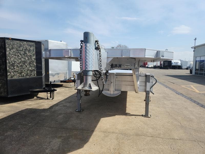 Used 2019 Alum-Line Aluminum 102" x 51' Flatbed (2)10K Axles Gooseneck - Image 3