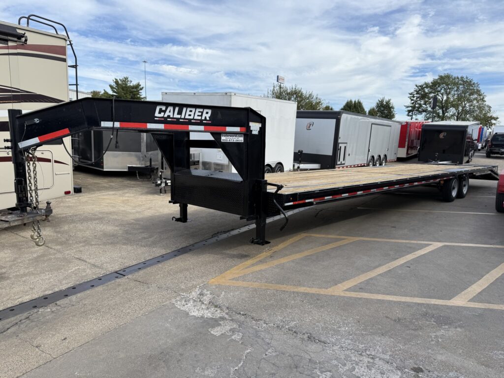 Used 2023 Caliber 8.5' X 40' (35+5) GN Equipment Trailer (2)8K Axles
