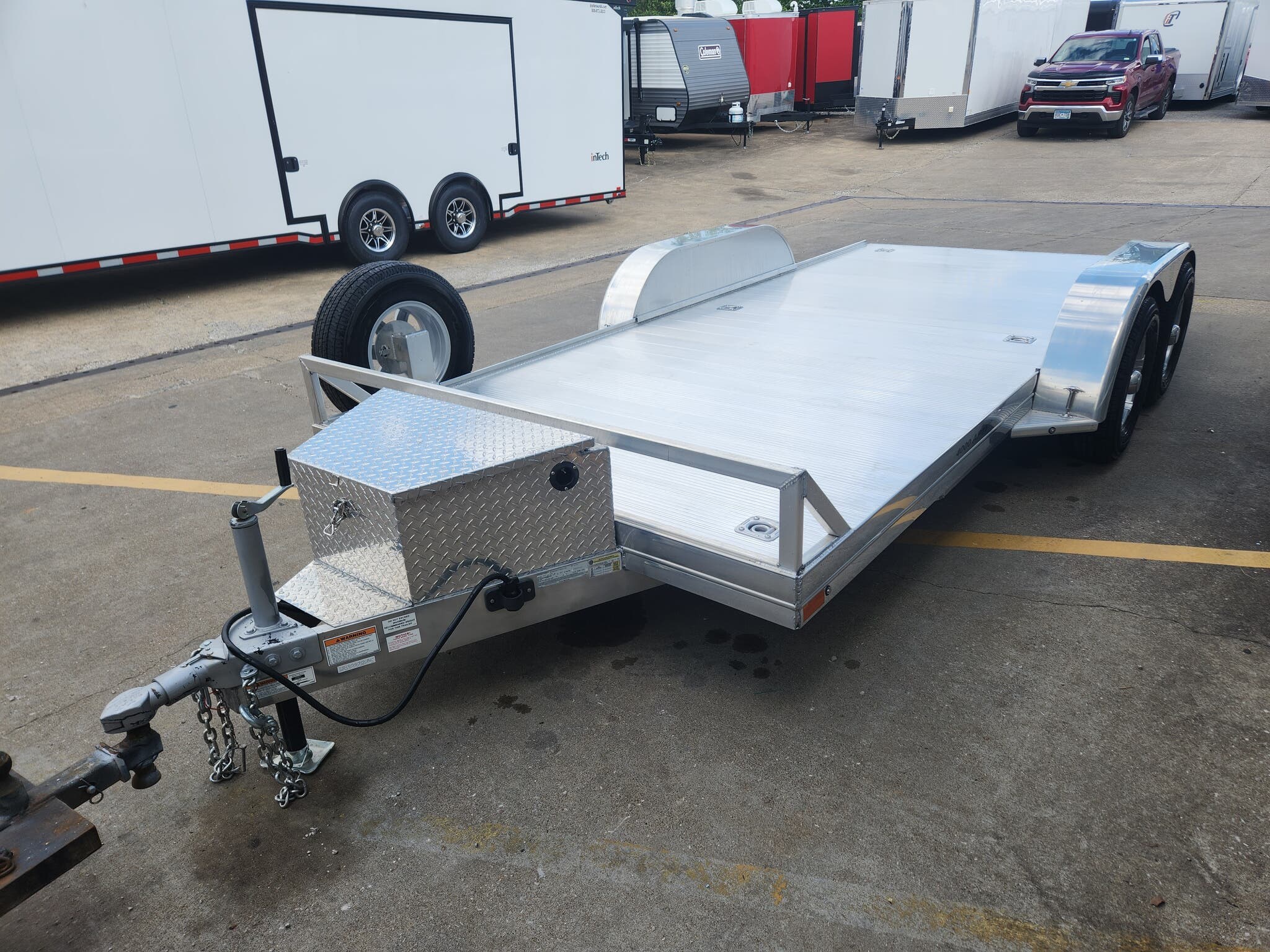 Used 2022 Sundowner 81" x 16' Slide-in Ramps Aluminum Car Hauler