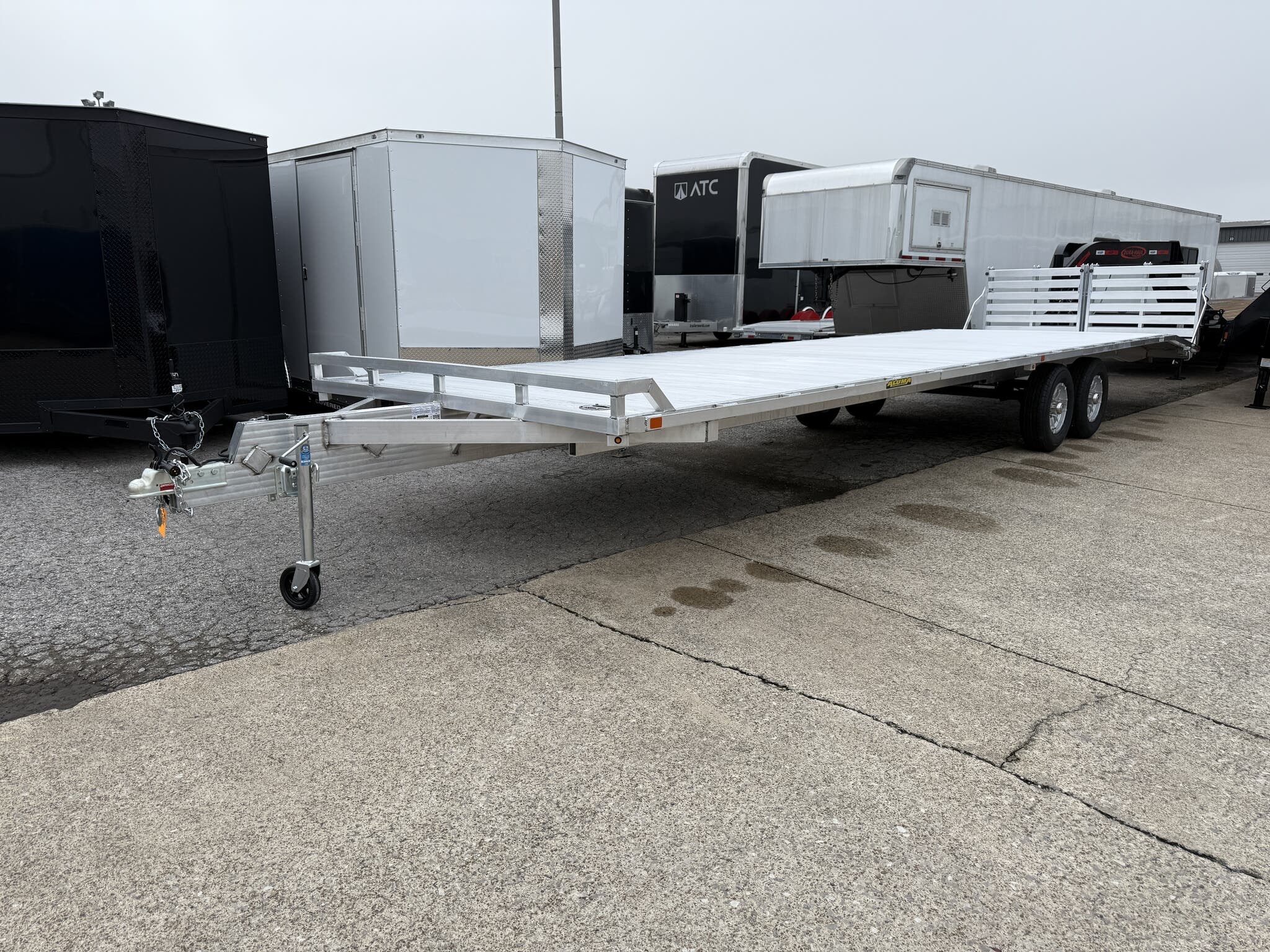 New 2026 Aluma 1030H BT 100" x 30' Golf Cart Carrier with 2 x 5200# Axles