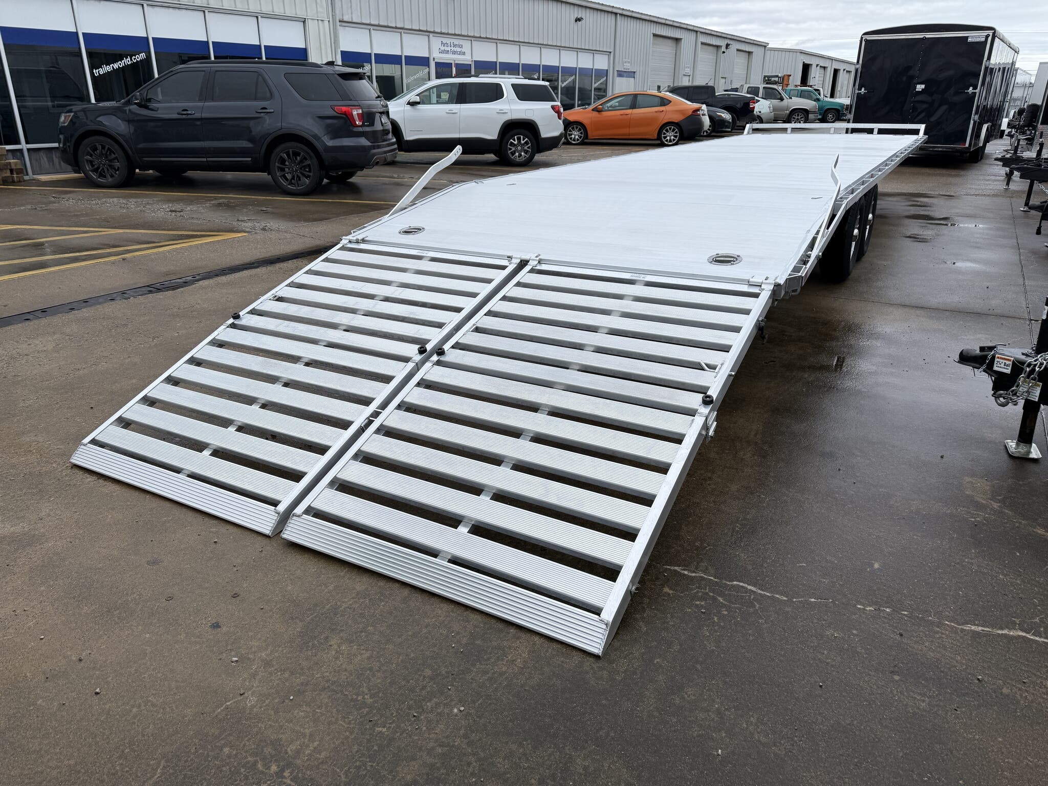 New 2026 Aluma 1030H BT 100" x 30' Golf Cart Carrier with 2 x 5200# Axles - Image 15