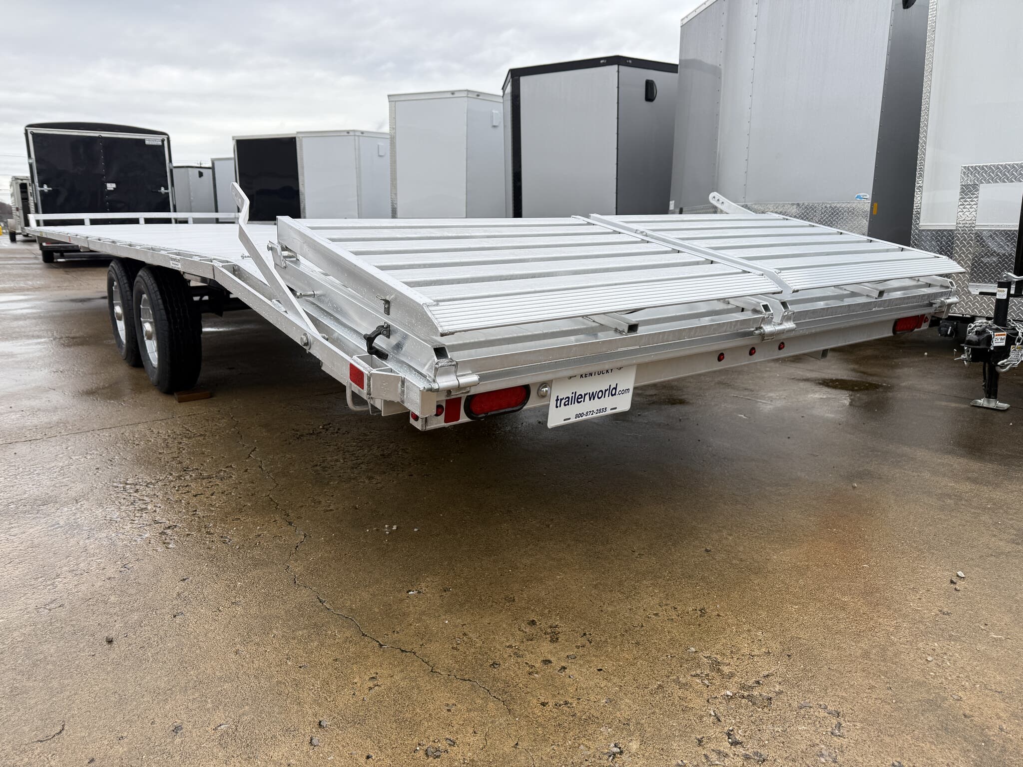New 2026 Aluma 1030H BT 100" x 30' Golf Cart Carrier with 2 x 5200# Axles - Image 18