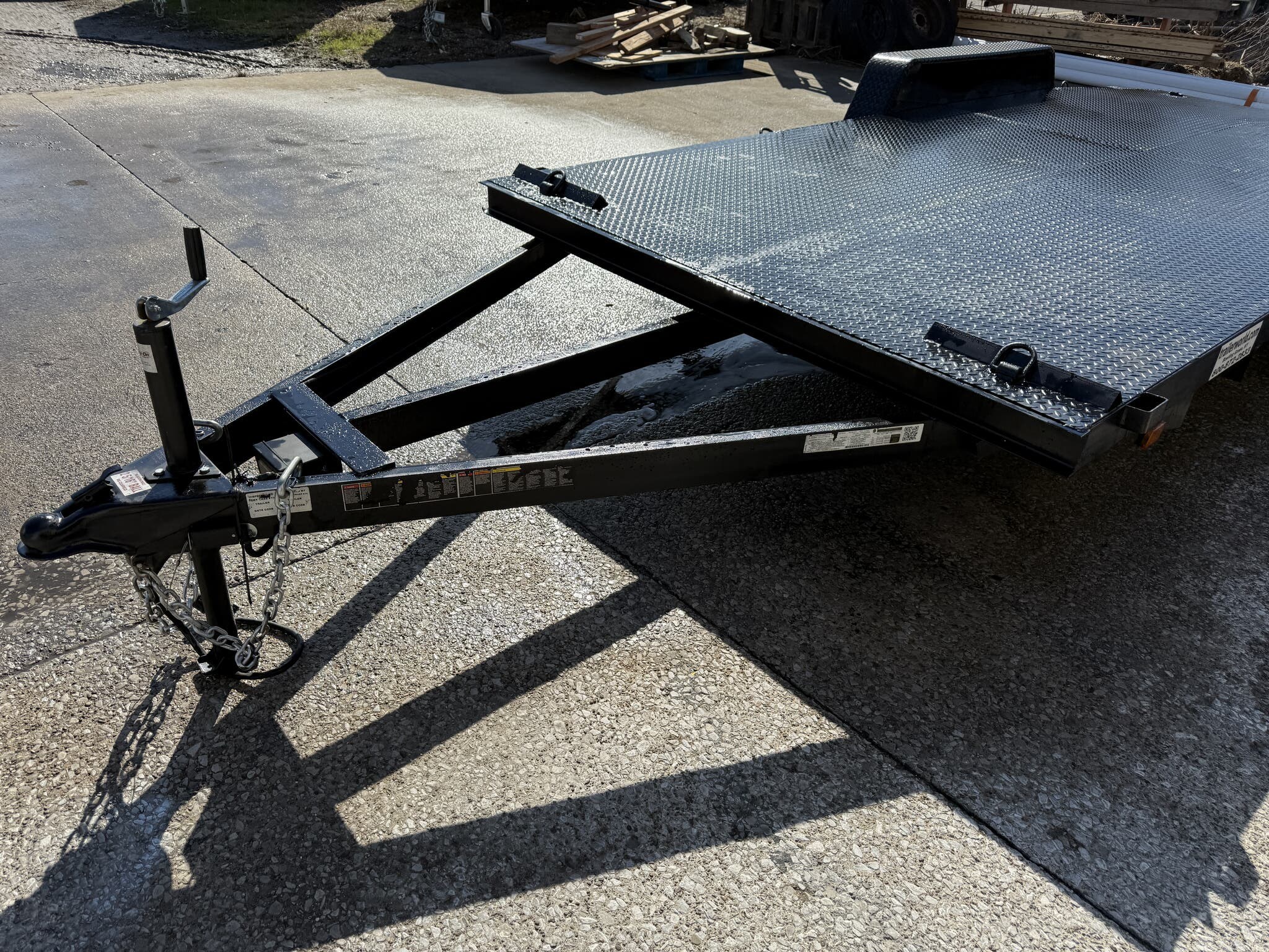 Used 2024 Carry-On 7' x 18' Steel Deck Car Hauler Slide-in Ramp - Image 7