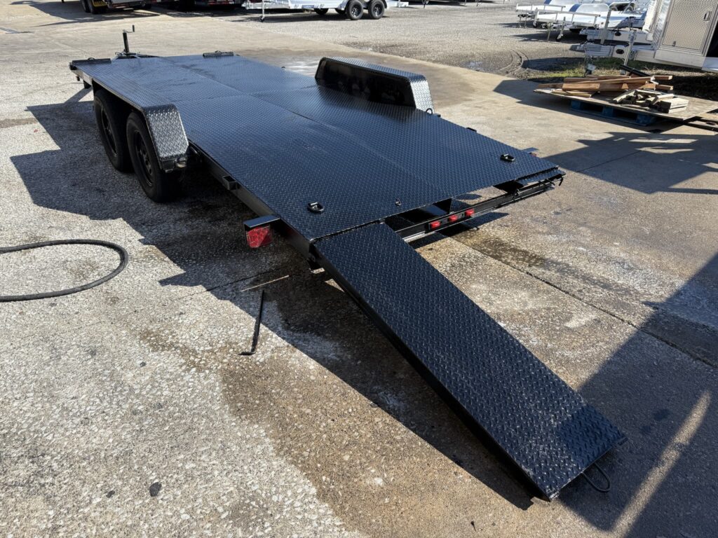 Used 2024 Carry-On 7' x 18' Steel Deck Car Hauler Slide-in Ramp