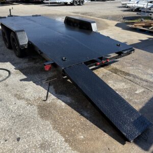 Used 2024 Carry-On 7' x 18' Steel Deck Car Hauler Slide-in Ramp