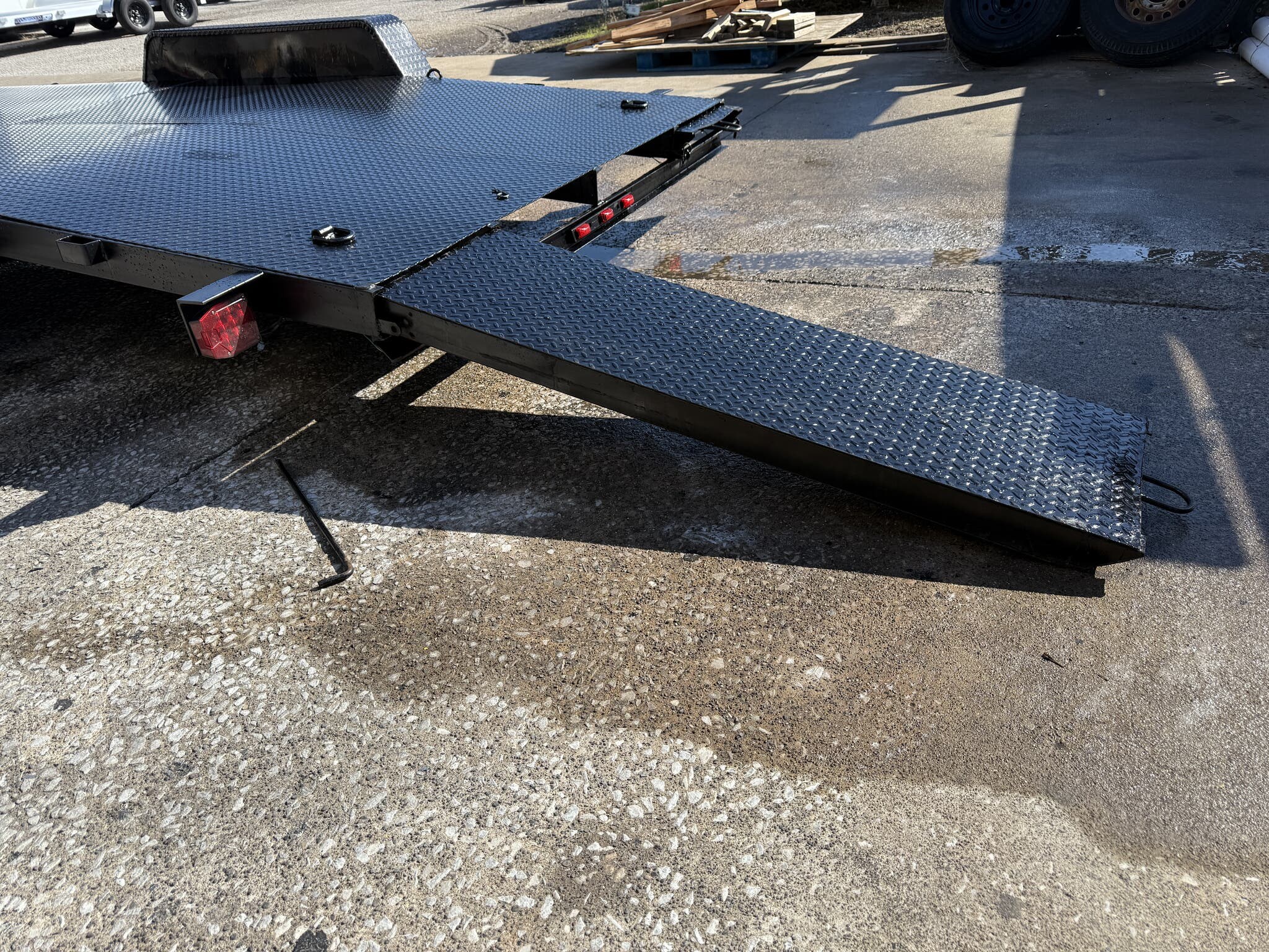 Used 2024 Carry-On 7' x 18' Steel Deck Car Hauler Slide-in Ramp - Image 2