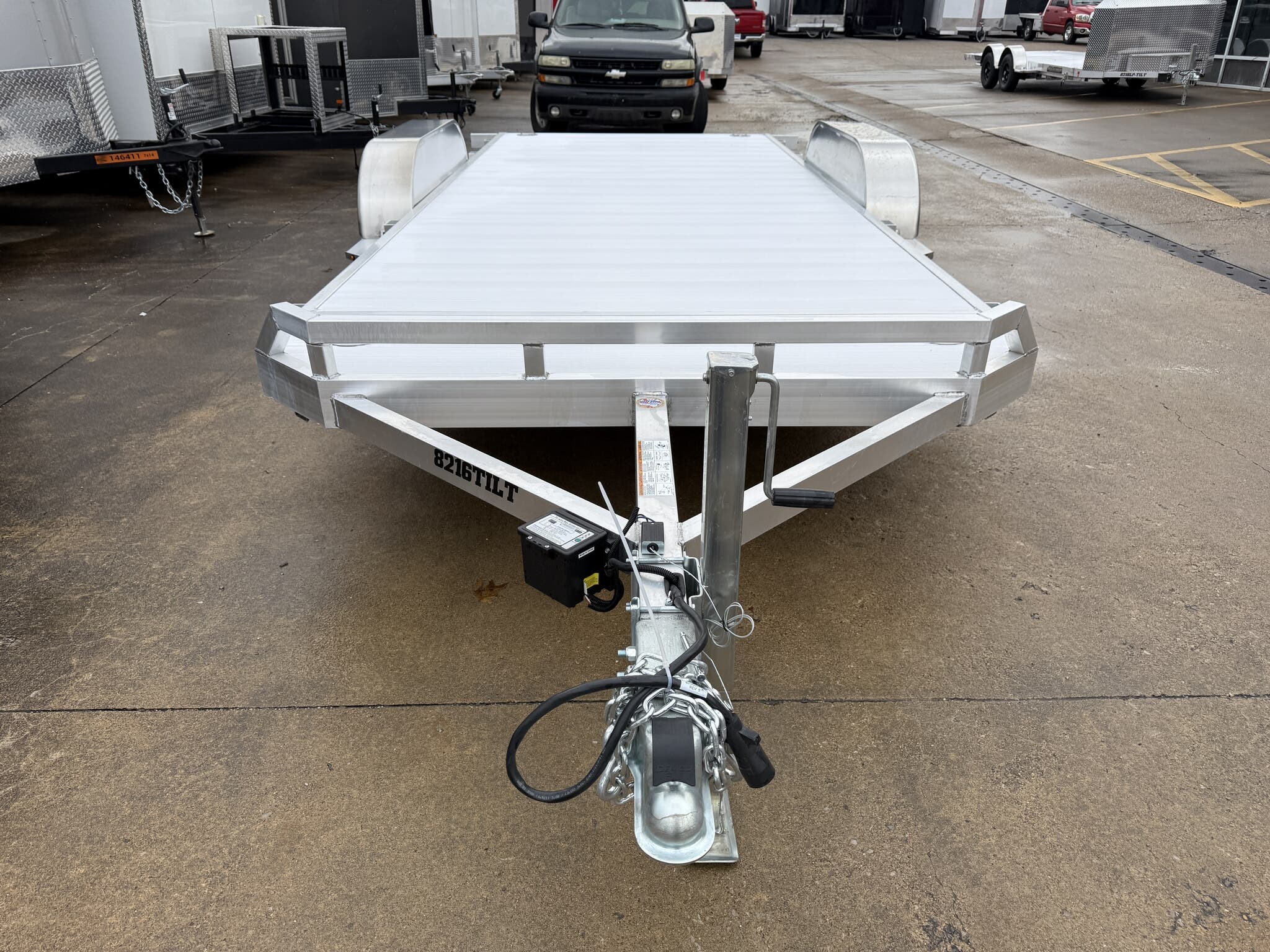 New 2026 Aluma 8216TILT-TA 81" x 16' Tilt Tandem Axle Aluminum Car Hauler - Image 6