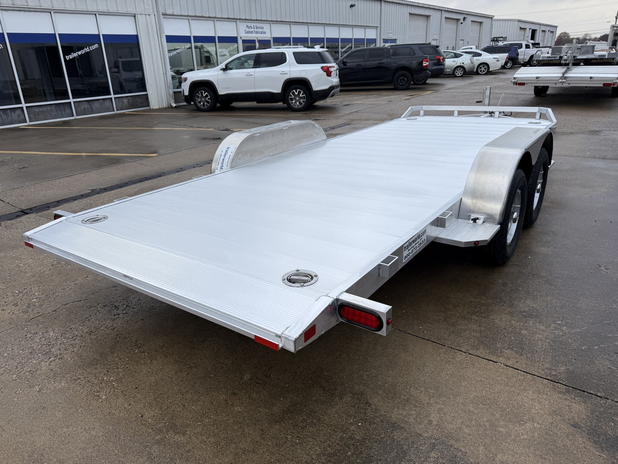 New 2026 Aluma 8216TILT-TA 81" x 16' Tilt Tandem Axle Aluminum Car Hauler - Image 7