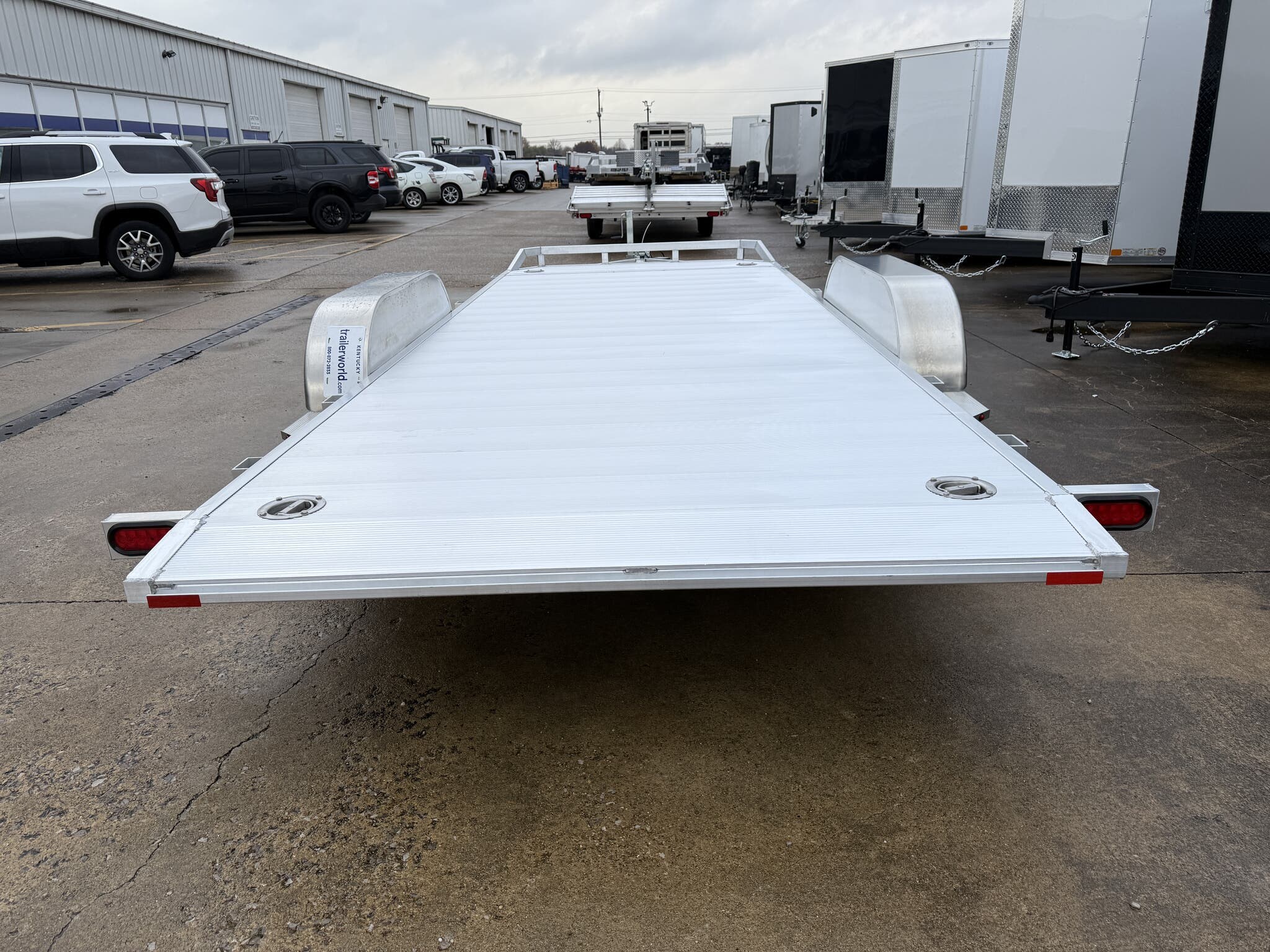 New 2026 Aluma 8216TILT-TA 81" x 16' Tilt Tandem Axle Aluminum Car Hauler - Image 8