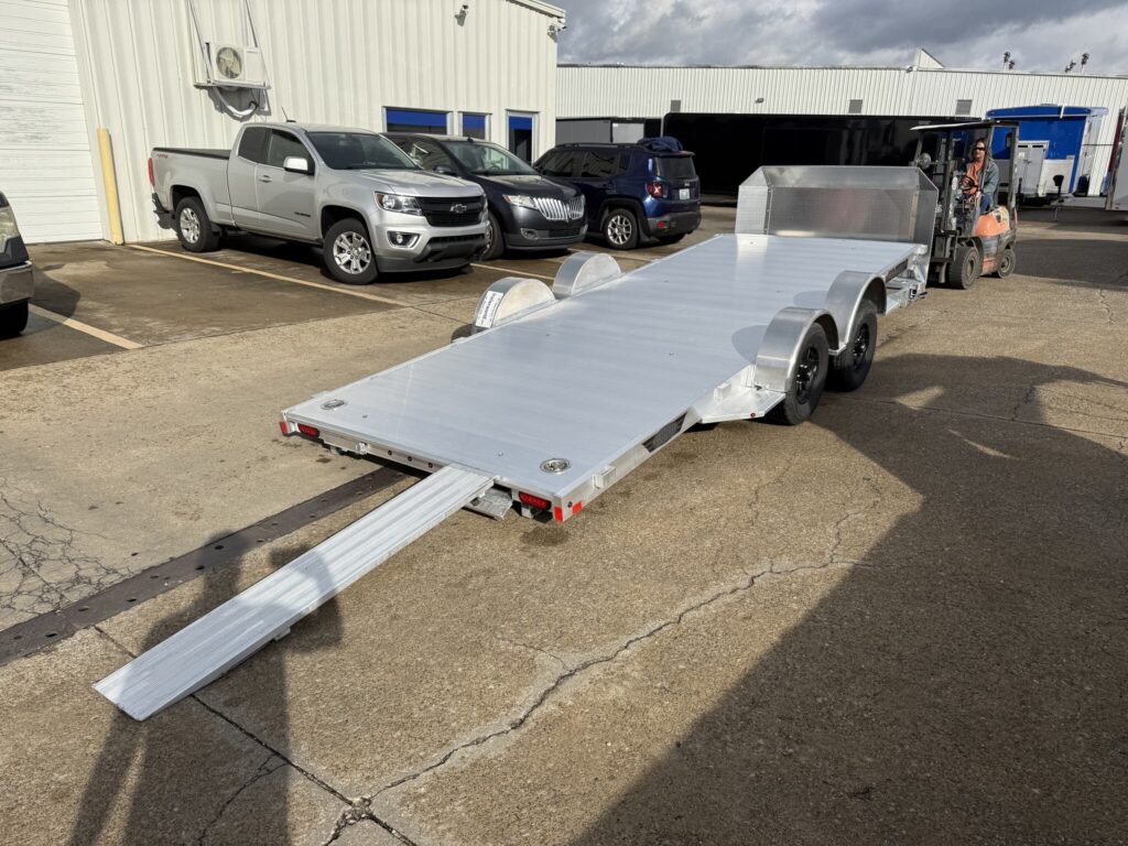 New 2027 Aluma 8218H-LP-TILT 82" x 18' Heavy Axle Low Profile Tilt Car Hauler
