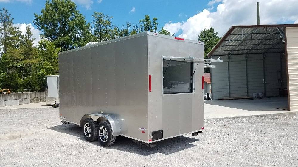 7' x 16' Arizona Beige Enclosed Custom Concession Trailer - Image 9