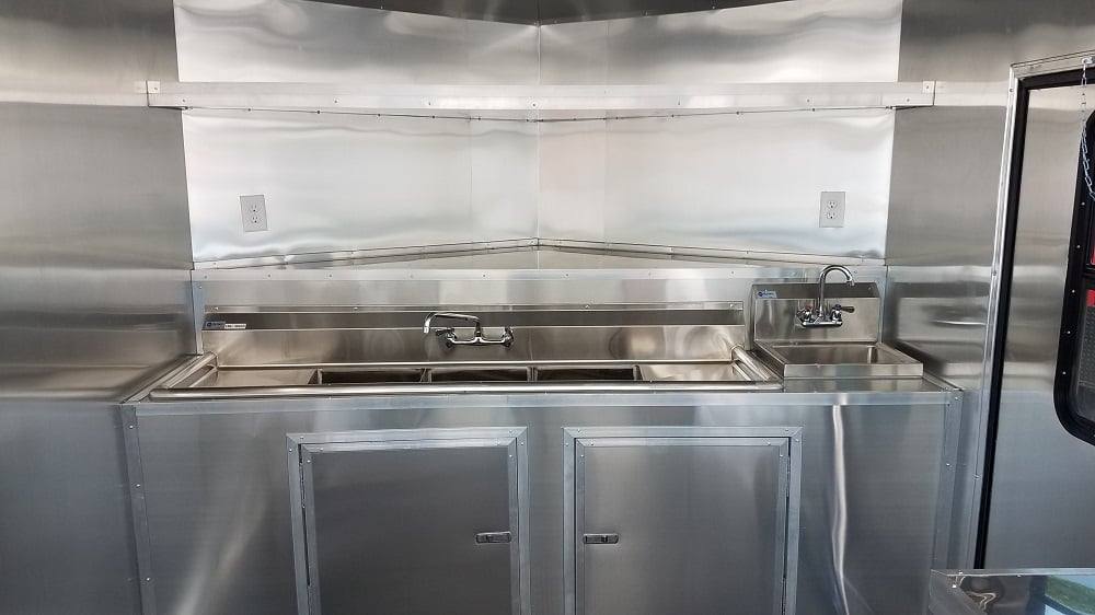 8.5' x 16' Black & White Food Concession Event Trailer - Image 9