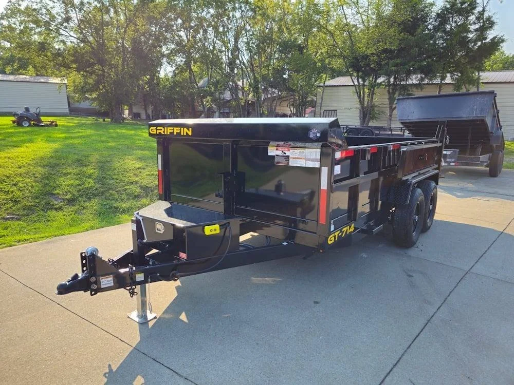 7′ X 14′ 2ft Sides Hydraulic Dump Trailer 7,000lb Axles 14K GVWR - Image 2