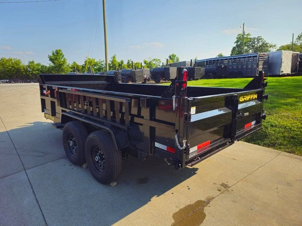 7′ X 14′ 2ft Sides Hydraulic Dump Trailer 7,000lb Axles 14K GVWR - Image 5