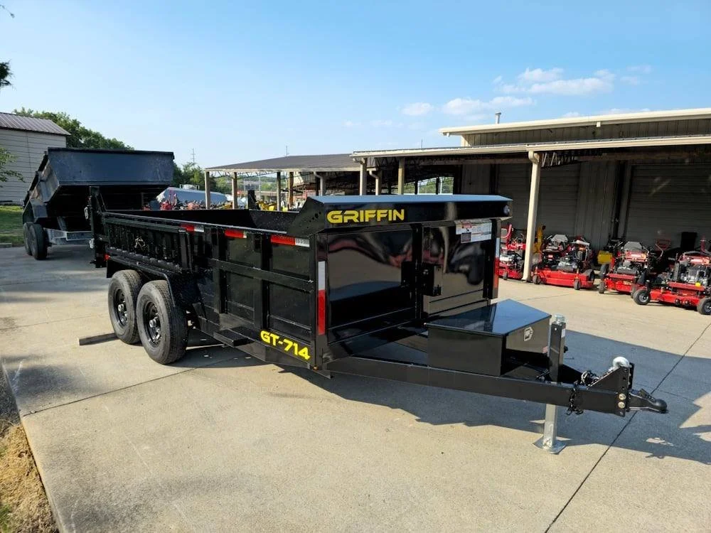 7′ X 14′ 2ft Sides Hydraulic Dump Trailer 7,000lb Axles 14K GVWR - Image 9
