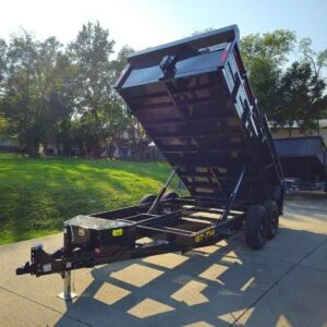 7′ X 14′ 2ft Sides Hydraulic Dump Trailer 7,000lb Axles 14K GVWR - Image 16