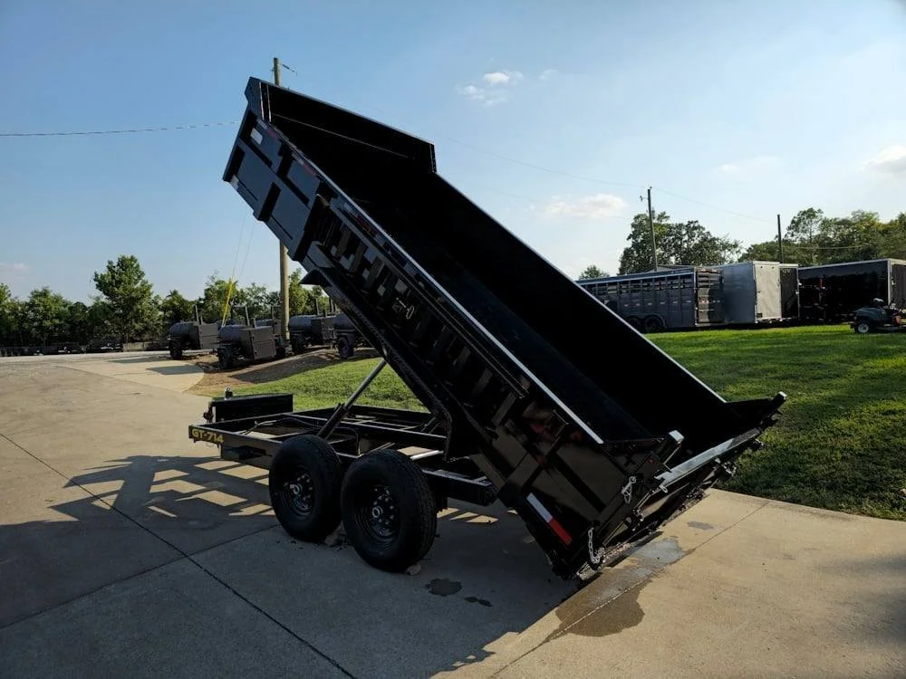 7′ X 14′ 2ft Sides Hydraulic Dump Trailer 7,000lb Axles 14K GVWR - Image 18
