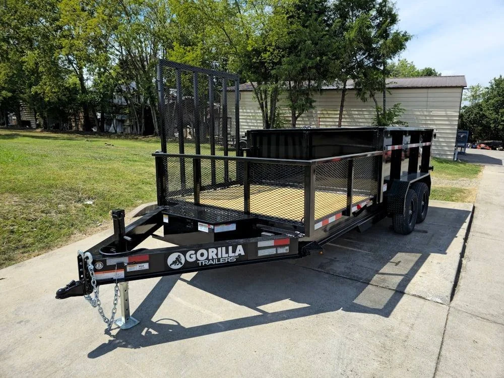 7×16 IBeam Hybrid Hydraulic Dump Trailer with 3ft Sides (2) 6K Axles - Image 2