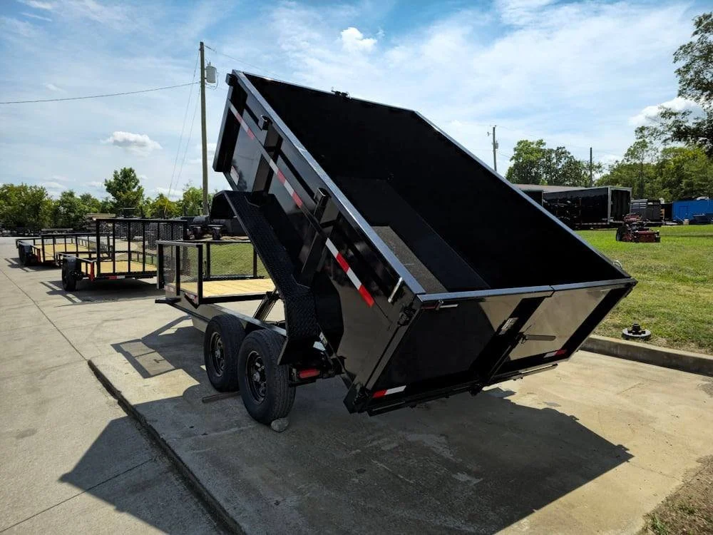 7×16 IBeam Hybrid Hydraulic Dump Trailer with 3ft Sides (2) 6K Axles - Image 19