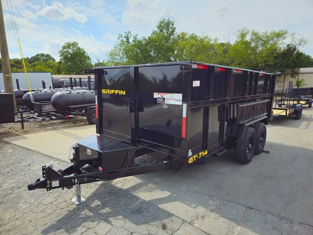 7×14 Hydraulic Dump Trailer with 4ft Sides (2) 7K Axles 50 - Image 3