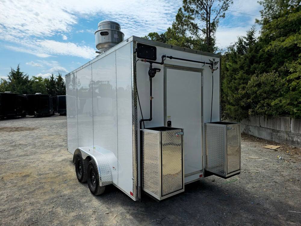 7' X 14' White Concession Trailer Food Event Catering - Image 7