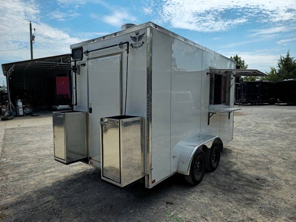 7' X 14' White Concession Trailer Food Event Catering - Image 8