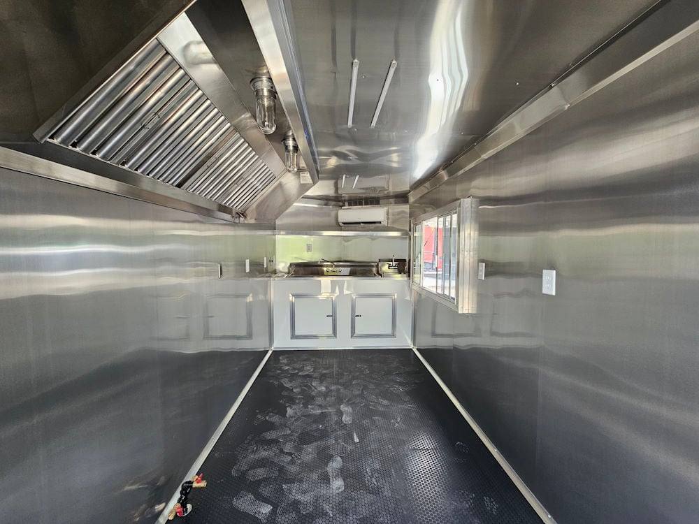 7' X 14' White Concession Trailer Food Event Catering - Image 11