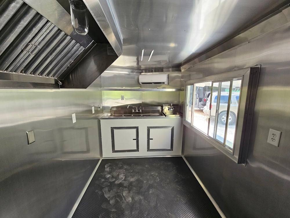 7' X 14' White Concession Trailer Food Event Catering - Image 14