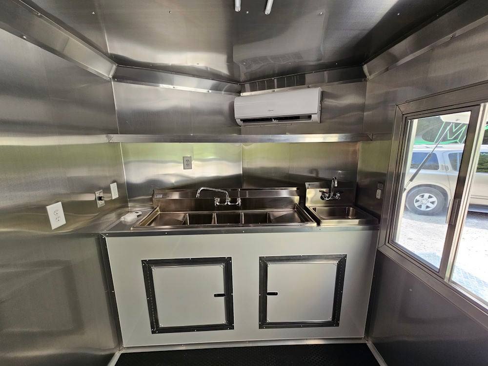 7' X 14' White Concession Trailer Food Event Catering - Image 15