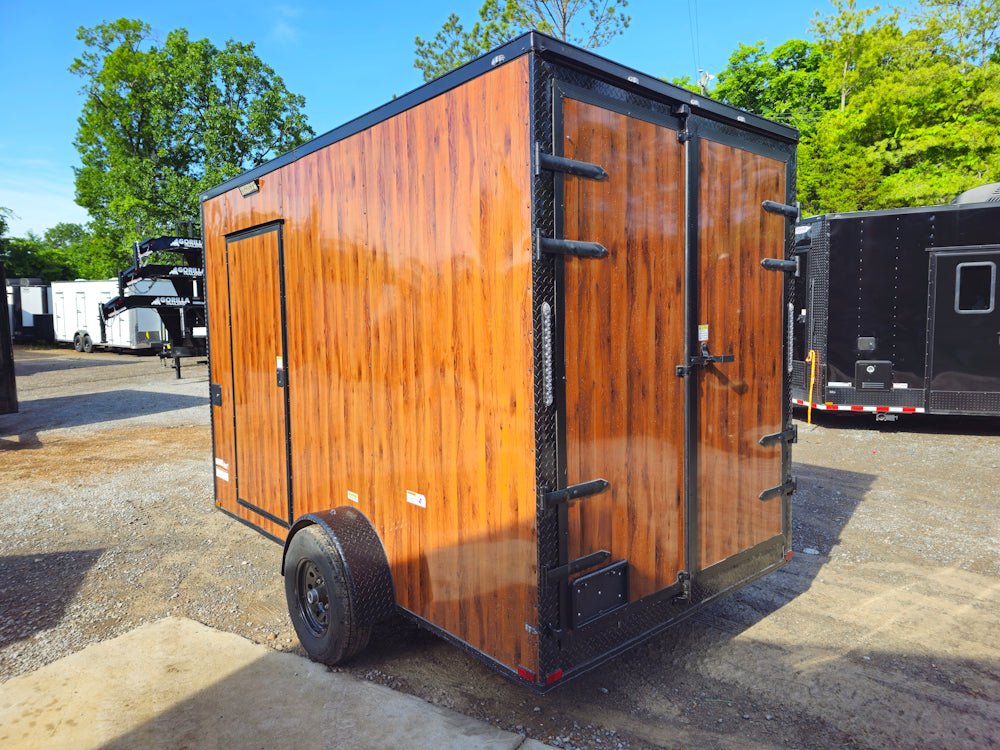 7' X 12' Wood Grain Concession Trailer Custom Food Event Catering Vending - Image 5