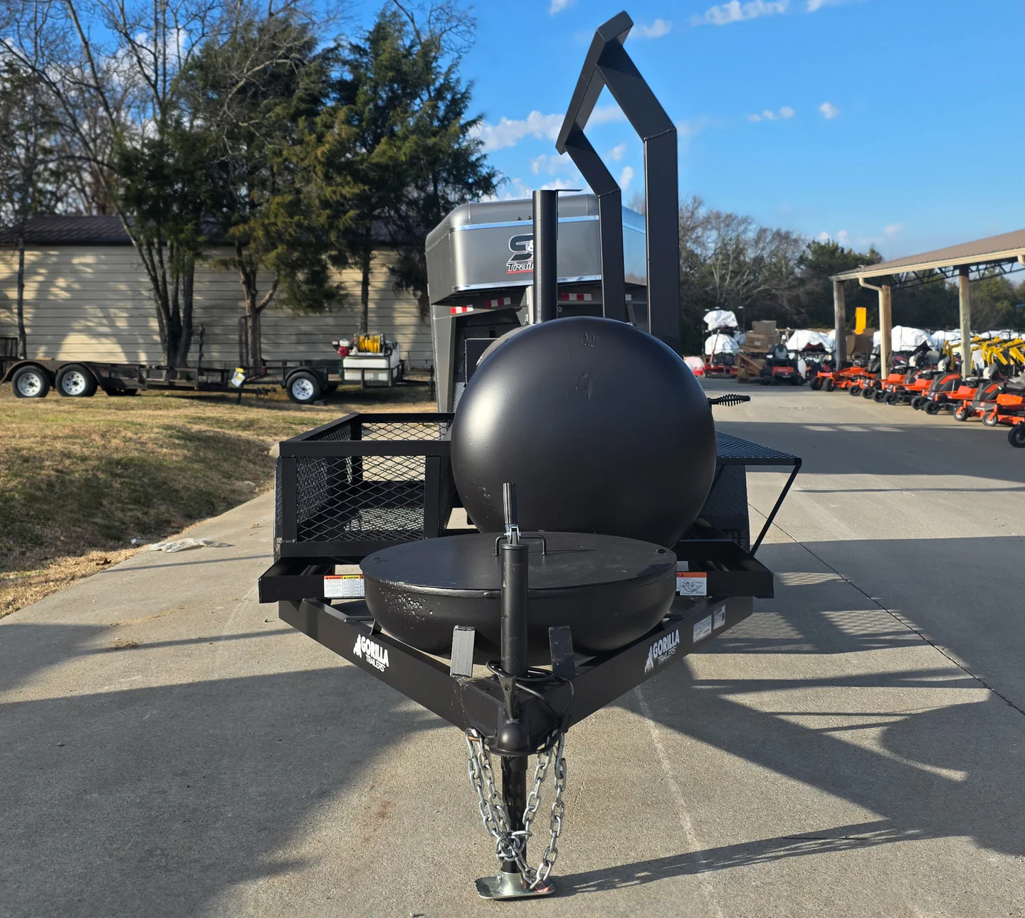 330 Charkettle Smoker Single Door with CounterWeight and Double Racks - Image 3