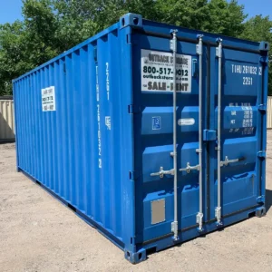 20ft Wind and Watertight Off Rent Used Shipping Storage Container – Blue