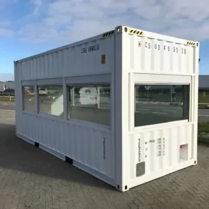 20ft High Cube Fixed Glazing Observation Container | Glass Office & Accommodation Unit