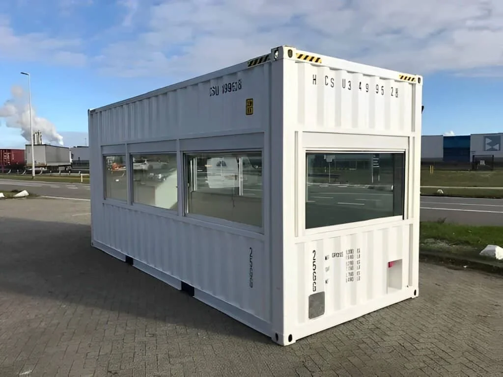 20ft High Cube Fixed Glazing Observation Container | Glass Office & Accommodation Unit