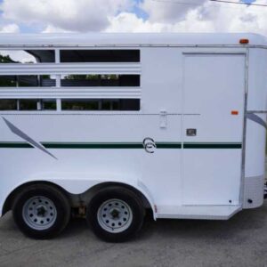 Used 2015 Bee 2HBP 2 Horse Trailer with 2' Short Wall