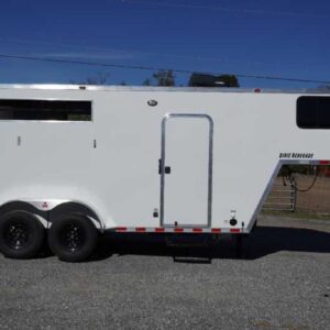 New 2026 Harmar Dixie Outlaw Renegade 7204LQ 2 Horse Trailer with 4' Short Wall
