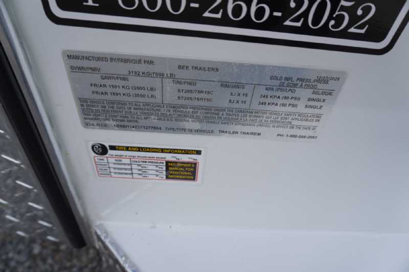 New 2026 Bee 2HBPSL Chief 2 Horse Trailer with 2' Short Wall - Image 11