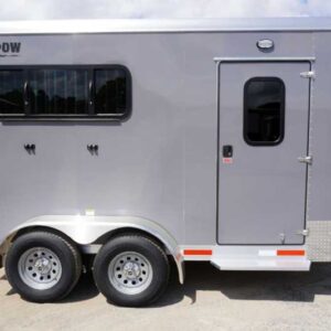 New 2026 Shadow 2HBPDLX 2 Horse Trailer with 2' Short Wall